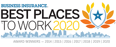 Business Insurance Best Places to Work 2020 logo