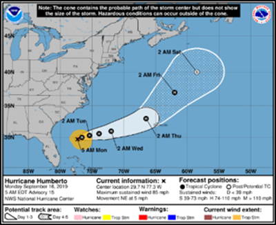 Humberto Map - 9.16.19 Humberto Map - 9.16.19